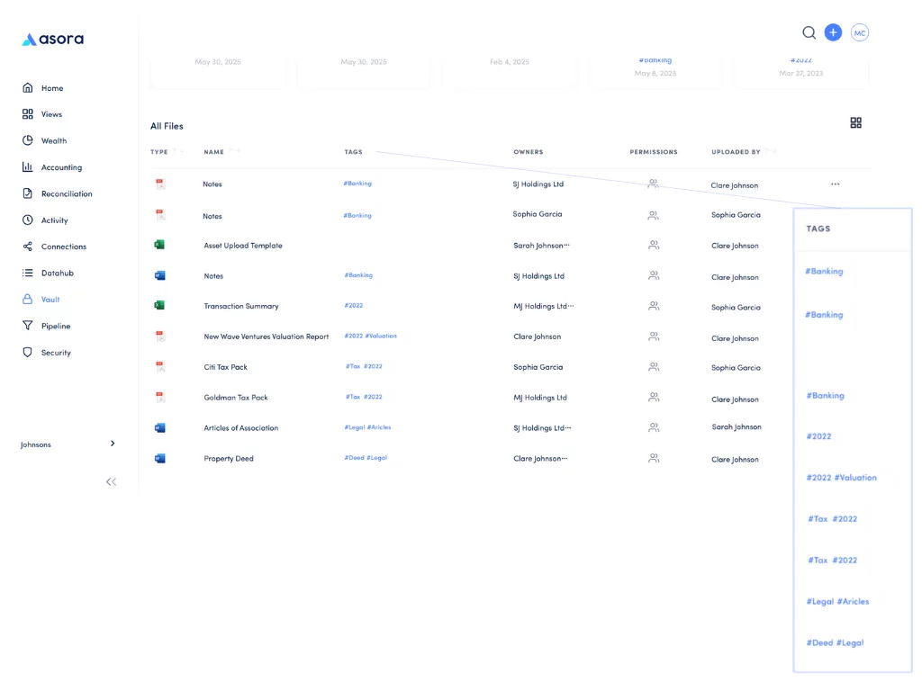 Find documents easily with direct links