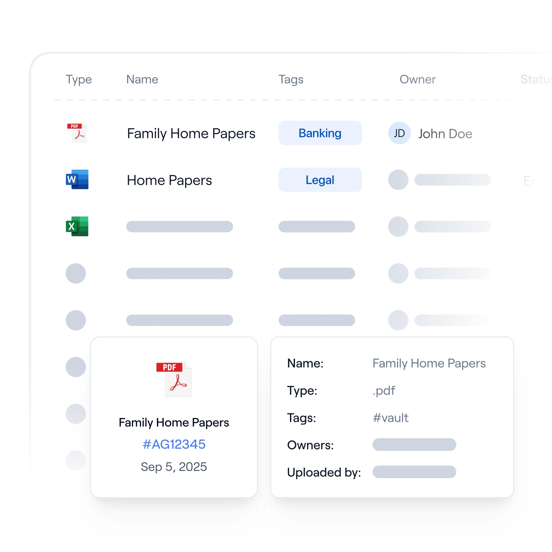 Asora family office document management